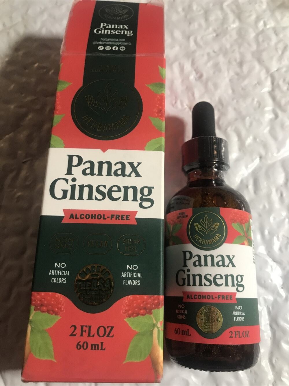 herbamama Panax Ginseng 2 FL OZ/60 ML